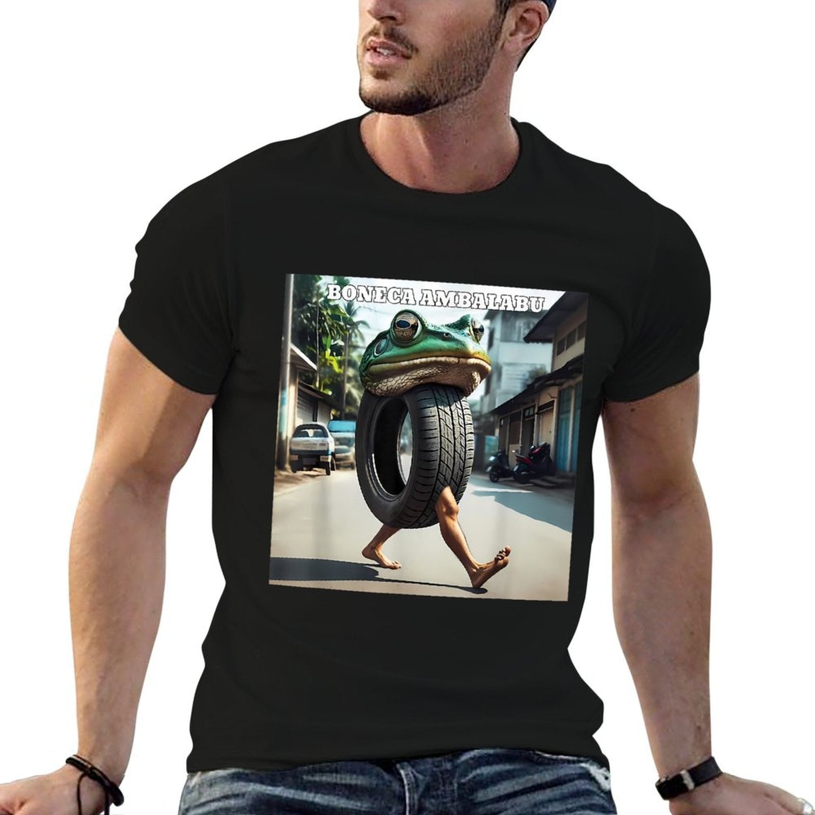 Boneca Ambalabu Frog Meme  Graphic-printed T-Shirt