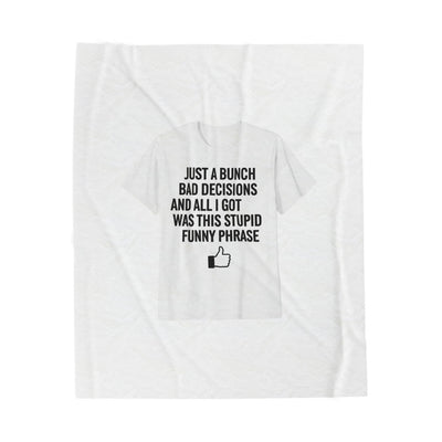 stupid funny phrase blanket | sarcastic introvert humor, anxiety humor