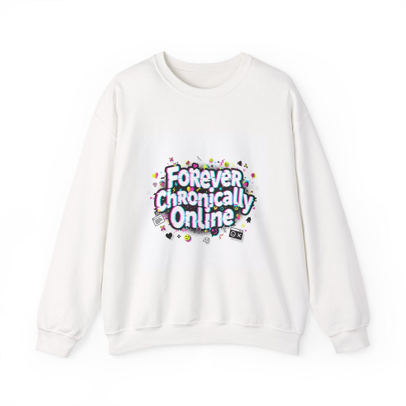 Forever Chronically Online Sweatshirt | brainrot, internet meme culture