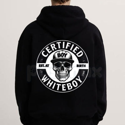 Certified Whiteboy Shirt – Skull Graphic Streetwear Hoodie, Urban Aesthetic Sweatshirt & T-Shirt