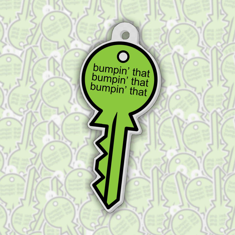 Bumpin' That BRAT Green Acrylic Keychain