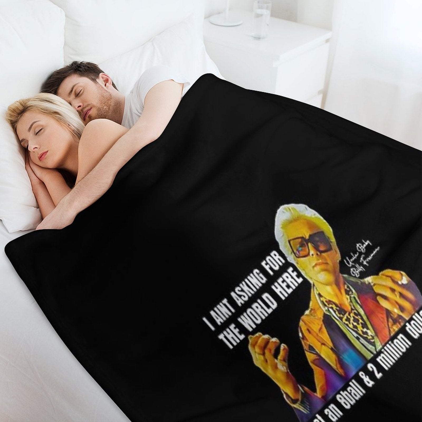 I'm Just Asking For A 8 Ball And $2 Million  Baby Billy Funny Quote Throw Blanket