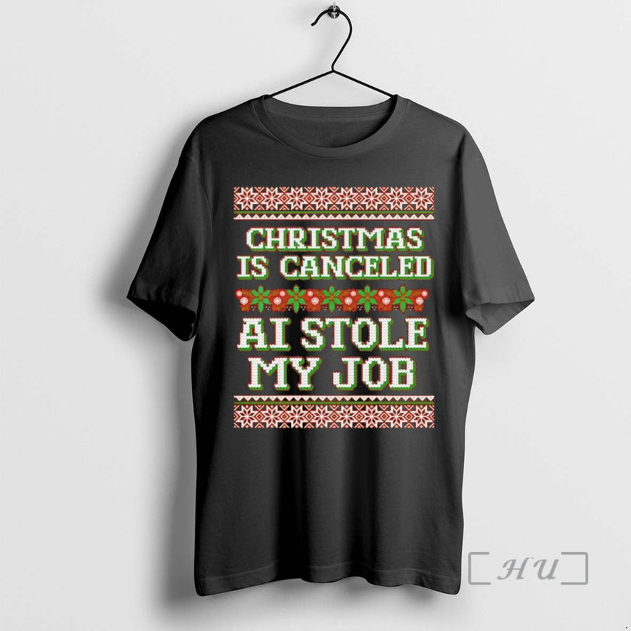 Old School Officials Is Canceled Ai Stole My Job Chriast Shirt 80s
