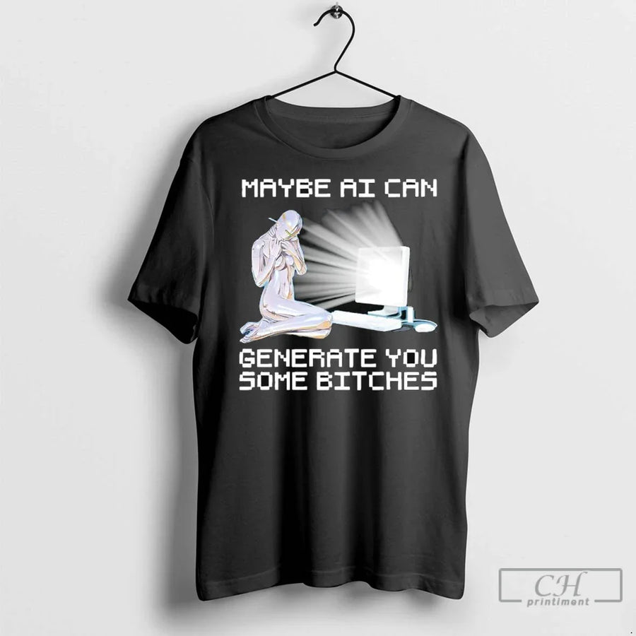 Throwback Premium Maybe Ai Can Generate You Some Bitches T Shirts