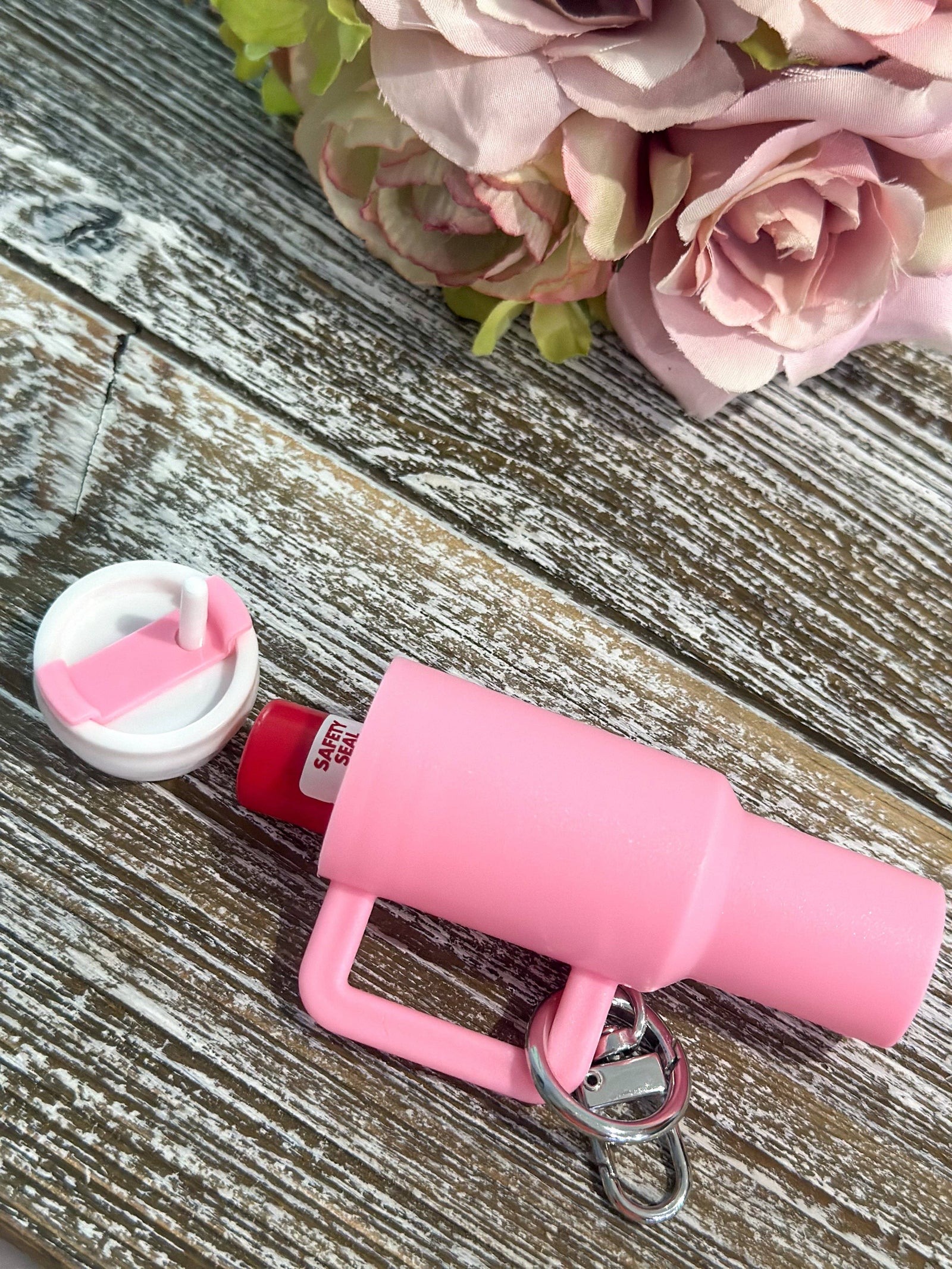 Mini Stanley Keychain in pink