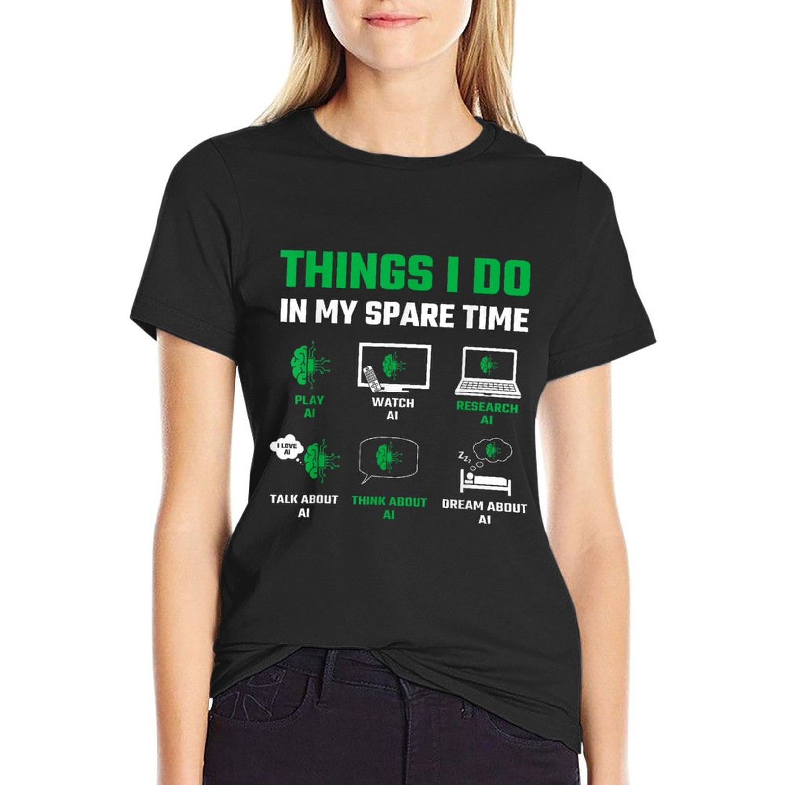Funny Things I Do In My Spare Time For AI Lovers T-Shirt