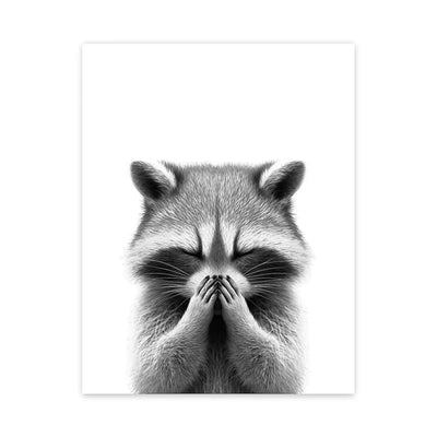 DecorBites™ Funny Animal Bathroom Wall Art Canvas