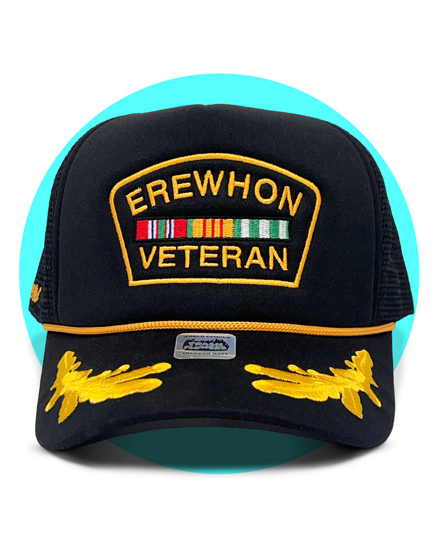 Unofficial Parody Erewhon Veteran Trucker Hat