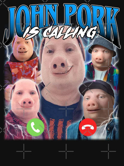 John Pork Vintage Retro Design
