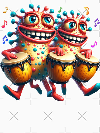 Funny Strange Conga #01 – Cute Cartoon Music Art